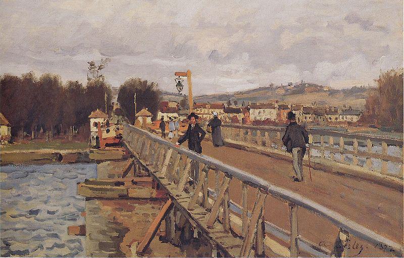 Alfred Sisley Footbridge at Argenteuil,